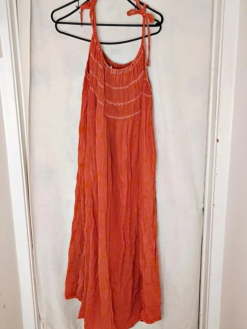 Free People Extratropical Maxi Dress Orange Small